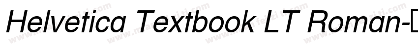 Helvetica Textbook LT Roman字体转换